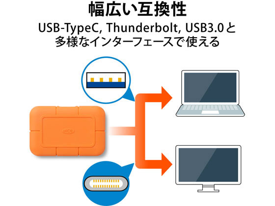 エレコム LaCie Rugged SSD 1TB STHR1000800が48,908円【ココデカウ】