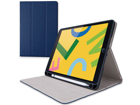 エレコム iPad10.2 2019 フラップケース TB-A19RSANV