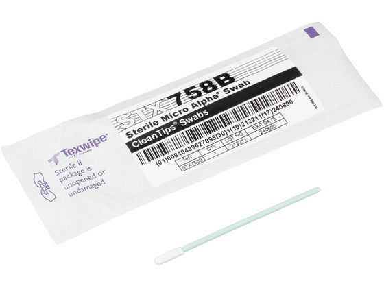 テックスワイプ(texwipe) アルファスティック 滅菌済 50本入 STX758B 6-6587-06