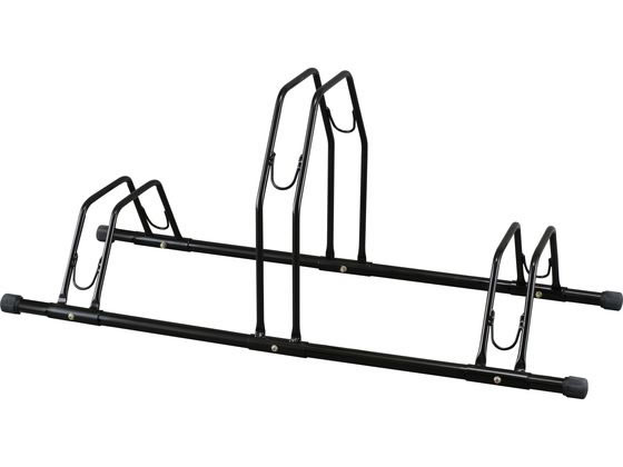 アイリスオーヤマ 自転車スタンド 3台用 ブラック BYS-3-R