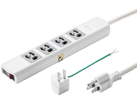 サンワサプライ 雷ガードタップ 3P・4個口・3m TAP-SP34MG-3