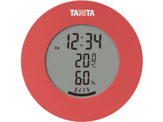 タニタ デジタル温湿度計 ピンク TT-585-PK