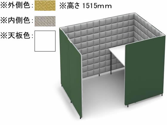 ●品番：ＰＦＲ−ＡＳＤ１３１９Ｌ−１ＳＡＷ１●外寸法：幅１３６０×奥行２０００×高さ１５１５ｍｍ●テーブル高さ：７２０ｍｍ●質量：９９．９ｋｇ●本体材質：表面材クロス、ポリウレタンフォーム（芯材）ＭＤ