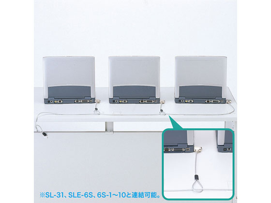 サンワサプライ eセキュリティ シリンダ錠・一体型 長さ1m SLE-9Sが