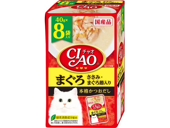 いなば CIAO パウチ まぐろ ささみ・まぐろ節入り 40g×8