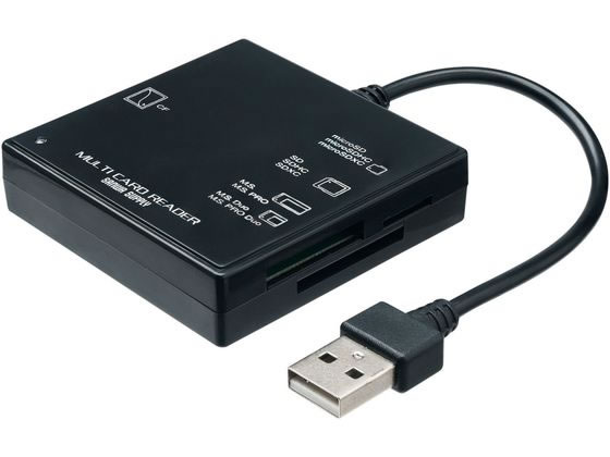 サンワサプライ USB2.0 カードリーダー (ブラック) ADR-ML23BKN