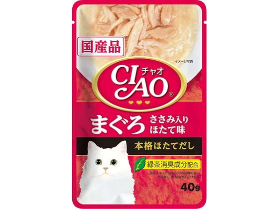 いなば CIAO パウチ まぐろ ささみ入り ほたて味 40g