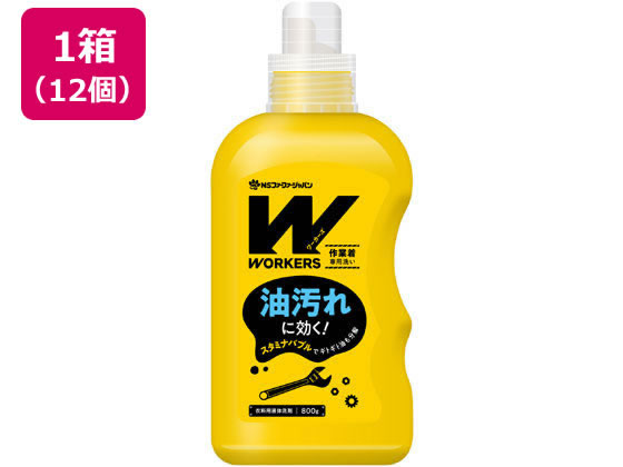 NSファーファJ WORKERS作業着専用 液体洗剤 本体 800gx12個が5,657円