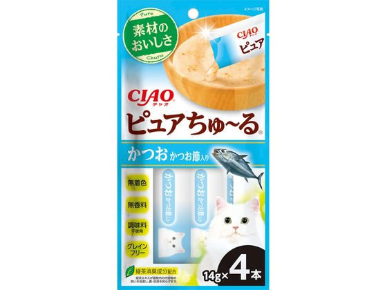 いなばペットフード CIAO ピュアちゅーる カツオ鰹節 14g×4本