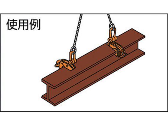 日本クランプ 横つり専用クランプ 1.0t ABA-1