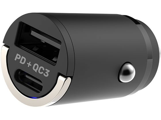 カシムラ DC-PD20W USB 2ポート QC3 自動判定コンパクト DC037