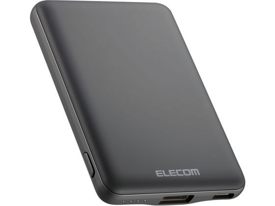 エレコム モバイルバッテリー 5000mAh 12W DE-C37-5000DGY