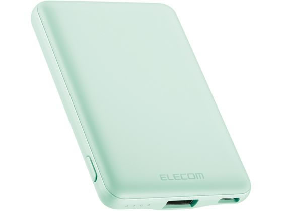 エレコム モバイルバッテリー 5000mAh 12W DE-C37-5000GN