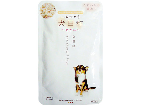 わんわん 犬日和 レトルト ささみ 80g