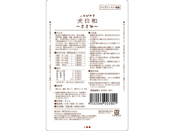 わんわん 犬日和 レトルト ささみ 80gが102円 ココデカウ