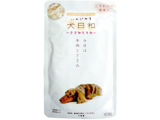 わんわん 犬日和 レトルト ささみと牛肉 80g