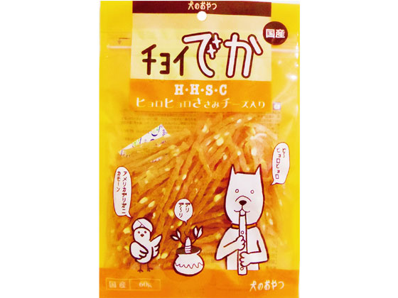 わんわん チョイでか ヒョロヒョロささみチーズ 60g