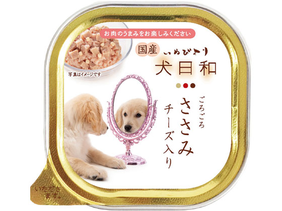 わんわん 犬日和 トレイ ささみ チーズ入り 100g