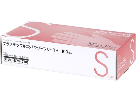 伊藤忠リーテイルリンク プラスチック手袋 パウダーフリー S100枚 VC-270