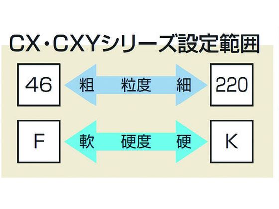 ノリタケ 汎用研削砥石 CX60J青 205×19×31.75 1000E20470