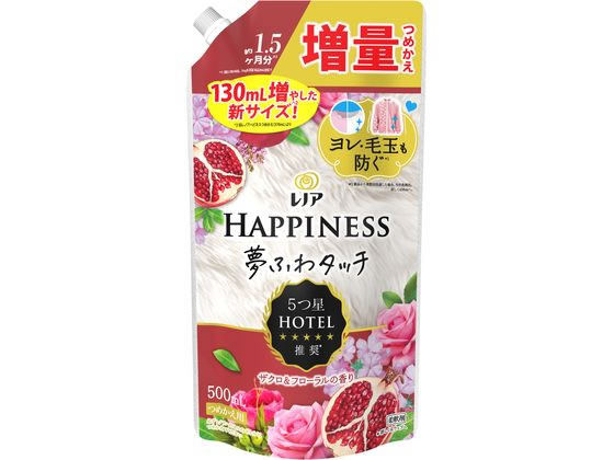 P & G レノア ハピネス 夢ふわタッチ ザクロ&フローラル 詰替 500mL