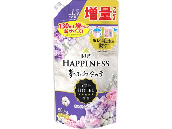 P & G レノア ハピネス 夢ふわタッチ ホワイトムスク 詰替 500mL