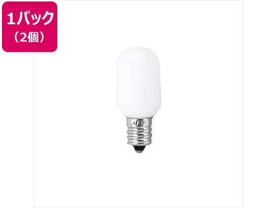 ヤザワ ナツメ球 5W 口金E12 ホワイト 2個 1CT2P