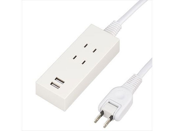 ヤザワ SMART TAP(2USB+2AC 2.1A) ホワイト 1.5m