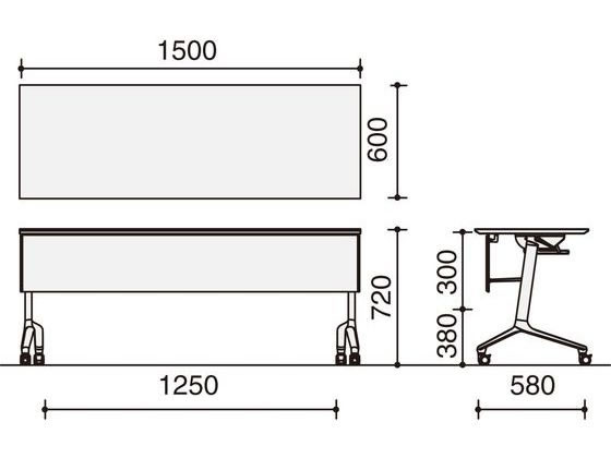 コクヨ コンフェスト スタンダード 棚無パネル付 W1500D600 オーク KT