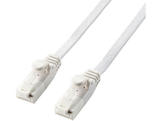 エレコム LANケーブル Cat6A フラット 10m LD-GFAT WH100