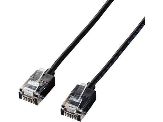 エレコム LANケーブル Cat6A 超スリム 10m LD-GPASS BK10が2,440円