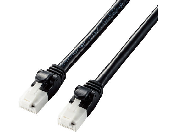 エレコム LANケーブル Cat6A 爪折れ防止 1m LD-GPAT BK10