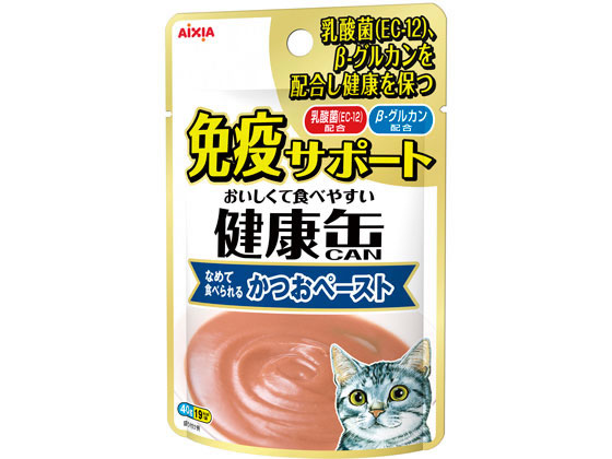 アイシア 健康缶パウチ 免疫かつおペースト 40g