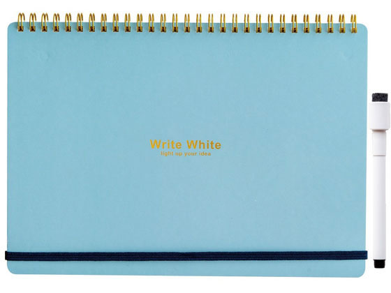 学研ステイフル WriteWhite ホワイトボードノートB5 ブルー BD120-09