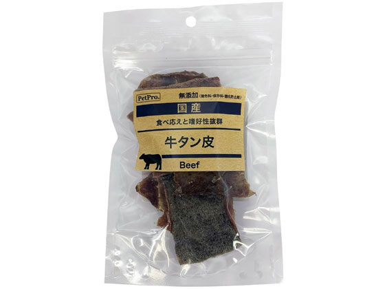 ペットプロジャパン 国産おやつ 無添加牛タン皮40g