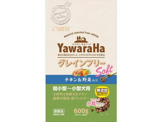 マルカン サンライズ ヤワラハ グレインフリーソフトチキン&野菜入り 600g