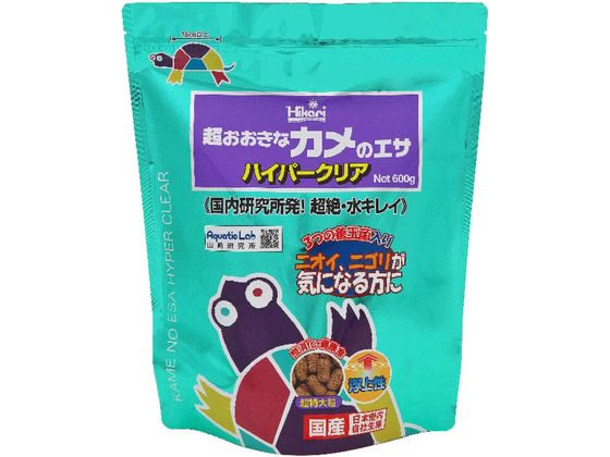 キョーリン 超おおきなカメのエサハイパークリア600g