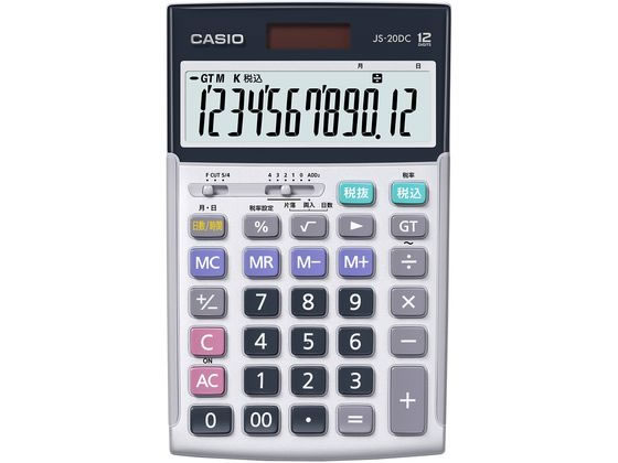 カシオ 本格実務電卓 ジャストタイプ 12桁 JS-20DC-Nが8,250円