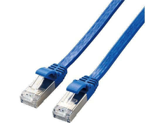 エレコム LANケーブル Cat7 準拠 フラット 3m LD-TWSF BU3