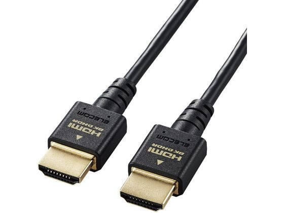 エレコム HDMI ケーブル HDMI2.1 スリム 8K4K 1m DH-HD21ES10BK