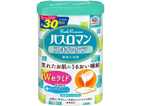 アース製薬 バスロマン スキンケア Wセラミド 600g