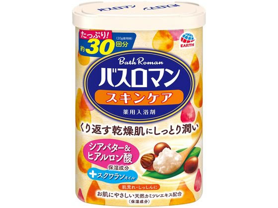 アース製薬 バスロマン スキンケア シアバター&ヒアルロン酸 600g