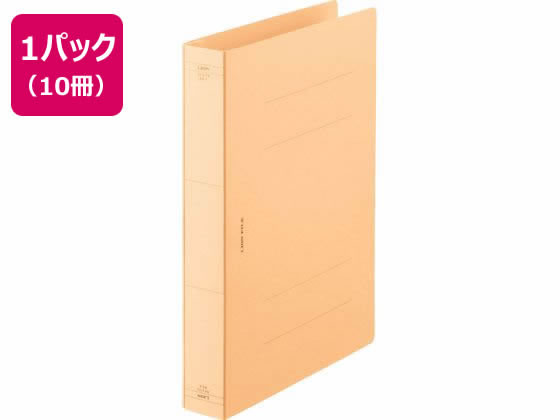 ライオン事務器 フラットファイル A4タテ (特厚とじタイプ) 黄 10冊