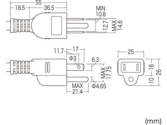 サンワサプライ シャッタータップ 3P 4個口 5m TAP-SH3450MG3Pが3,025