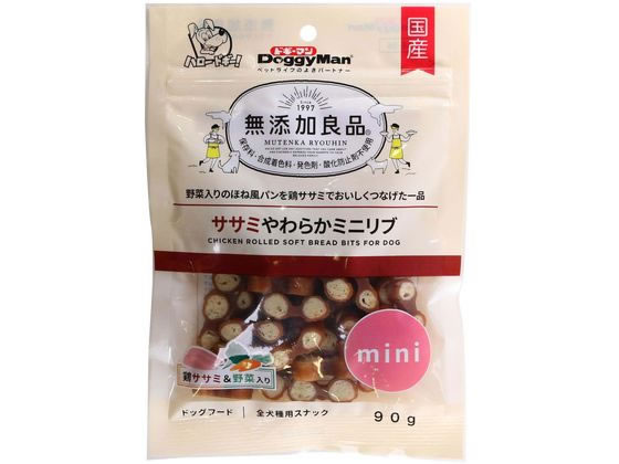 ドギーマンハヤシ 無添加良品 ササミやわらかミニリブ 90g