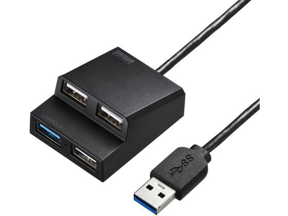 サンワサプライ USB3.2 Gen1+USB2.0コンボハブ USB-3H413BKN