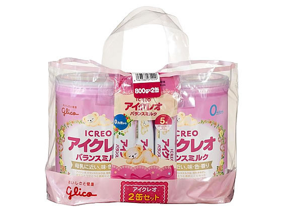 グリコ アイクレオ バランスミルク 2缶セット 800g×2缶が6,507円