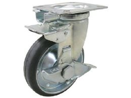 ���[�G�C �v���[�g�� ���� �L���X�^�[ �S�� �ԗ֌a130mm ����Œ�E�X�g�b�p�[�t�� J�^�C�v J2K-S�^ ��t���@80�~80 75�~75 WJ2K-130S