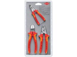 KNIPEX �≏�H��3�_�Z�b�g �j�b�p�[2��ށA�P�[�u���J�b�^�[ 003130BKV02