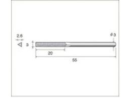 �i�J�j�V �d���_�C�������h���X�� �O�p�^ 3�~2.6�~20�~����3 #400 62883